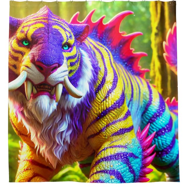 Fantasiewesen Duschvorhang (Vorderseite)