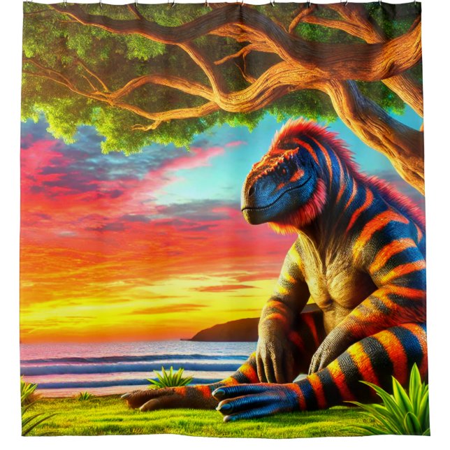 Fantasiewesen Duschvorhang (Vorderseite)