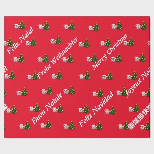 Fantasmaa von whatsapp frohes Weihnachten mehrere Geschenkpapier (Saum)