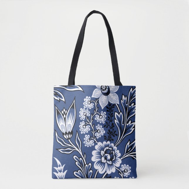 Fantastic Flowers (Blue) Fine Art Tasche (Vorderseite)