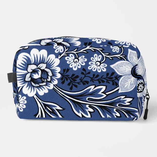Fantastic Flowers (Blue) Print Cut Sew Bag Waschbeutel (Vorderseite)