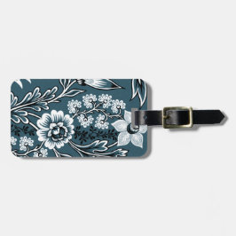 Fantastic Flowers (Slate Teal) Fine Art Gepäckanhänger
