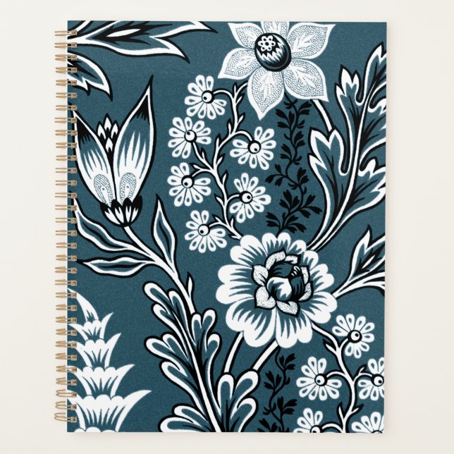 Fantastic Flowers (Slate Teal) Fine Art Planer (Vorderseite)
