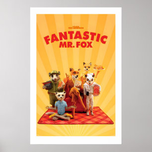 Fantastic Mr Fox Filmplakat A3 A4 Matt Fine Art Poster