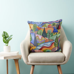 Fantastic World  designer cushion Kissen