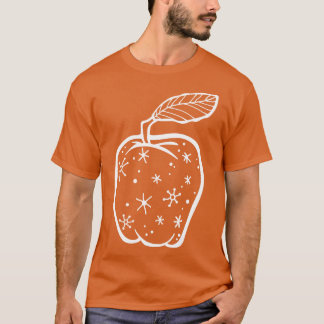 FantasticFox Apfel mit Sternen weiß T-Shirt