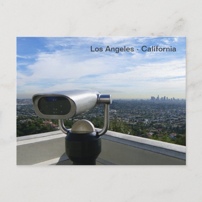 Fantastique Los Angeles View Carte Postale! (Devant)