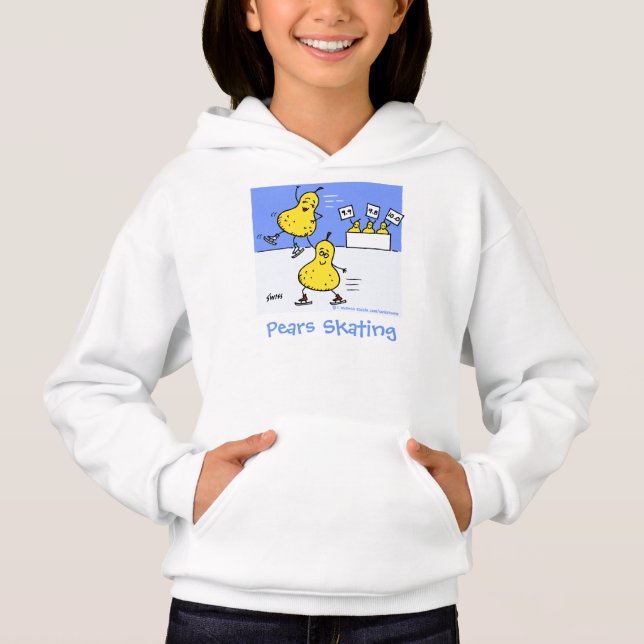 Fantastique Patinage Cartoon Girl's Shirt (Devant)
