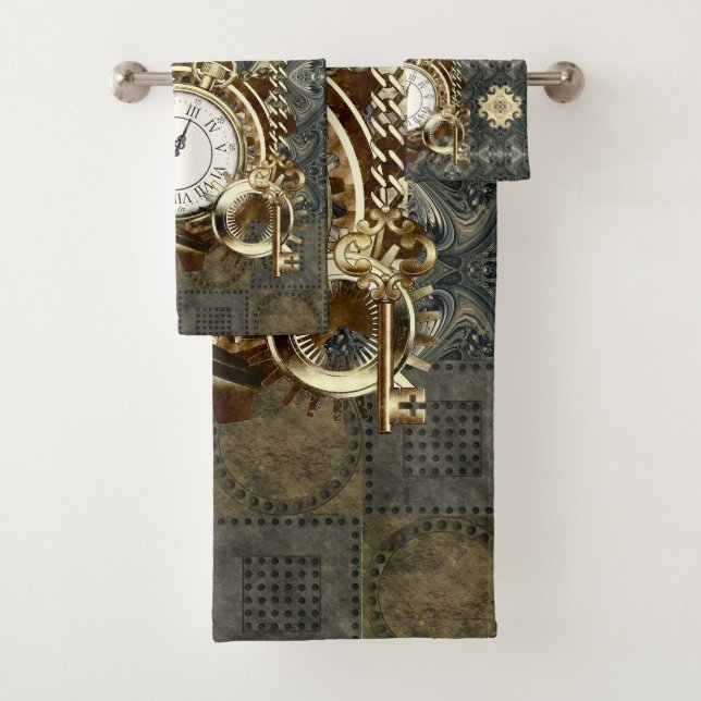 Fantastique Rusty et Gold Steampunk Art (En situation)