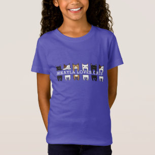 Fantastique T-Shirt Cadre Chat Multicolor