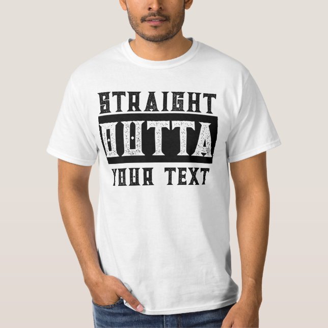 Fantastique T-Shirt Parodique 'Straight Outta Your (Devant)