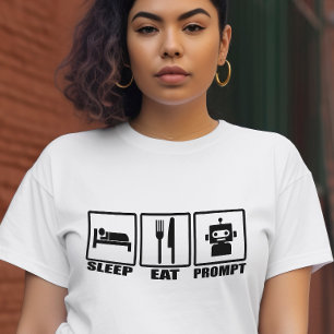 Fantastique T-shirt stimulant IA   Black White Rob