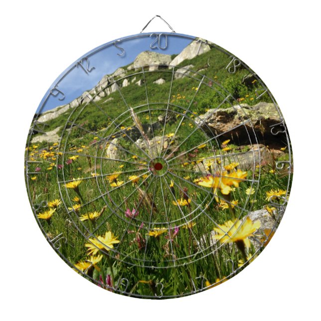 Fantastisch! Alpenische Blume Dartscheibe (vorne)