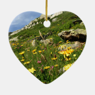 Fantastisch! Alpenische Blume Keramik Ornament