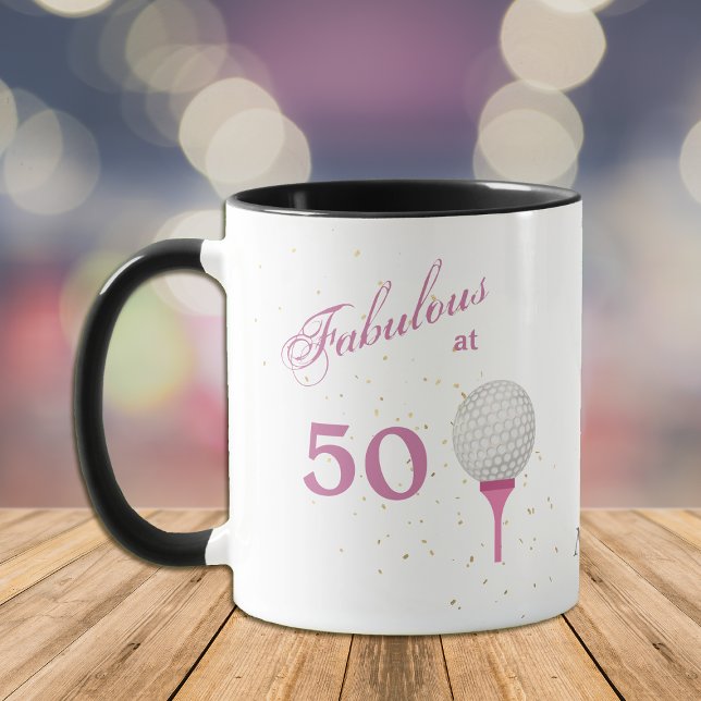 Fantastisch bei 50 Golf Personalisiert Tasse (Von Creator hochgeladen)