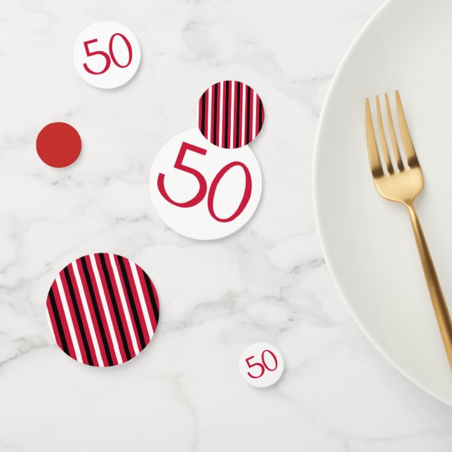 Fantastisch bei 50 roten Tisch Confetti Konfetti (Gruppe)