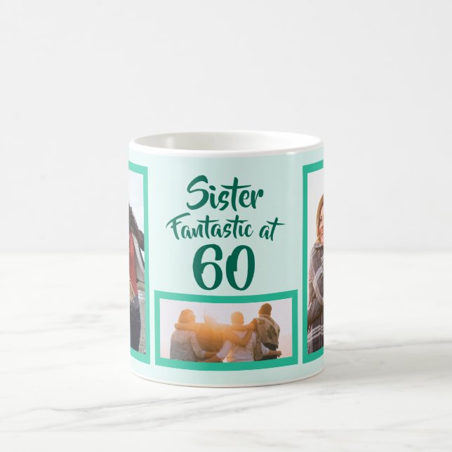Fantastisch bei 60 Schwestergeburtssammlung Foto Kaffeetasse (Mittel)