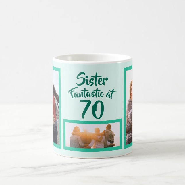 Fantastisch bei 70 Schwestergeburtssammlung Foto Kaffeetasse (Mittel)