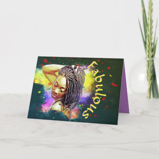 Fantastisch geht nie aus Stil Geburtstag Karte (Vorderseite)