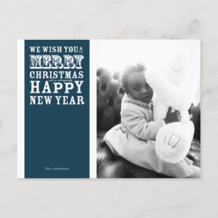 Fantastisch Happy Holiday Foto Postkarte