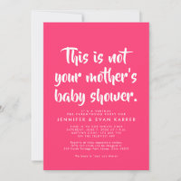 Fantastisch-heiß-rosa, virtuelle Babydusche