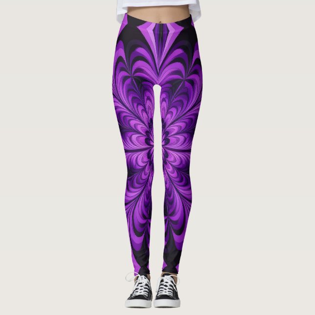Fantastisch Lila  Leggings (Vorderseite)