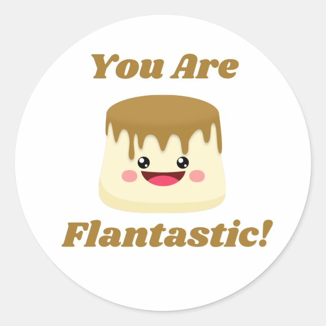 Fantastisch! Runder Aufkleber (Vorderseite)