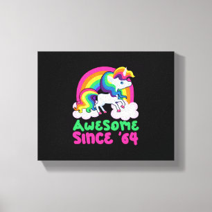 Fantastisch seit 1964 Einhorn Leinwanddruck