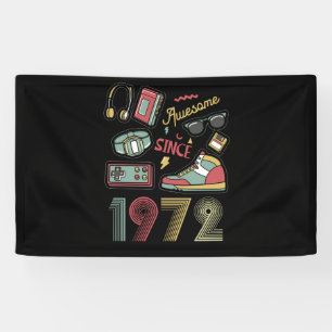 Fantastisch seit 1972 Vintage Retro 50. Geburtstag Banner