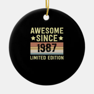 Fantastisch seit 1987 Geburtstag Keramik Ornament