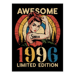 Fantastisch seit 1996 Retro 30. Frauen-Geburtstag Poster