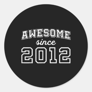 Fantastisch seit 2012 13. Geburtstag Junge 13 Teen Runder Aufkleber