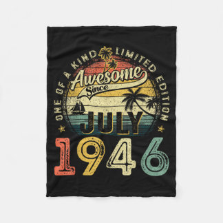 Fantastisch seit Juli 1946 Vintage Retro 80. Fleecedecke