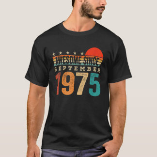 Fantastisch seit September 1975 47. Geburtstag 47  T-Shirt