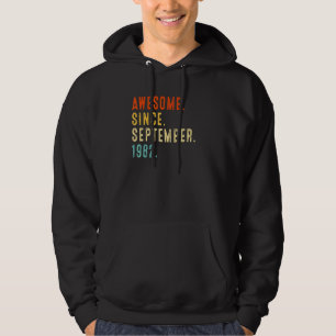 Fantastisch seit September 1982 Vintage 40. Geburt Hoodie