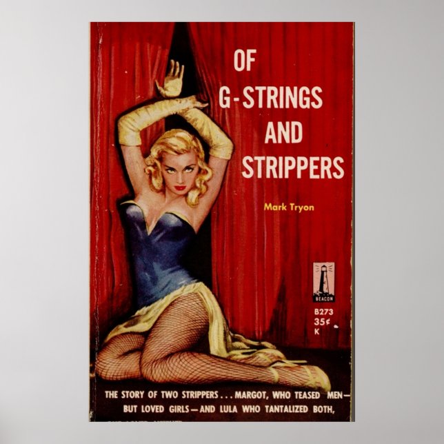 Fantastisch Sexy Vintag Pulp Fiktion Cover Klassik Poster (Vorne)