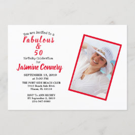 Fantastische 50 Geburtstagsfeier Einladung