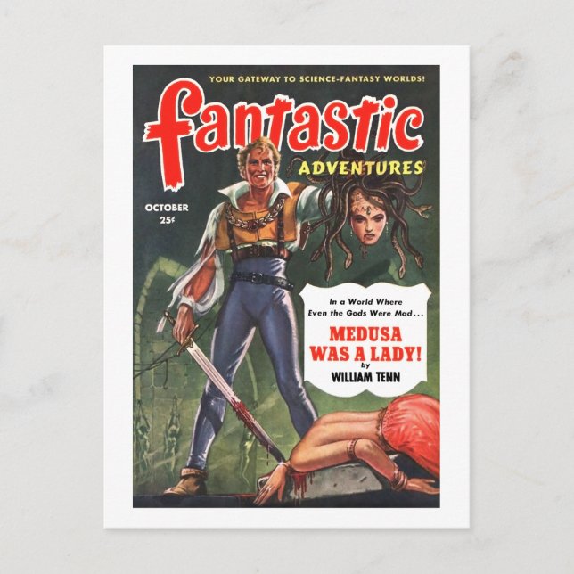 Fantastische Abenteuer (Oktober 1951) Postkarte (Vorderseite)