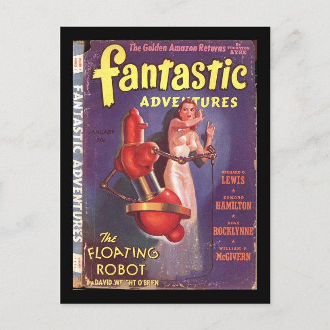 Fantastische Abenteuer v03 n01 (1941-01.Ziff-Davis Postkarte (Vorderseite)