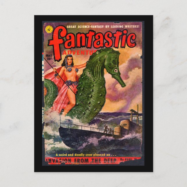 Fantastische Abenteuer v13 n05 (1951-05.Ziff-Davis Postkarte (Vorderseite)