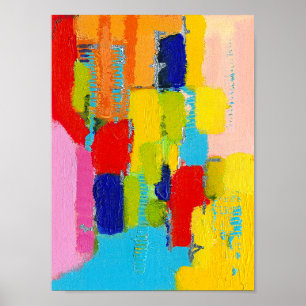 Fantastische abstrakte Malerei von Kris Taylor Poster