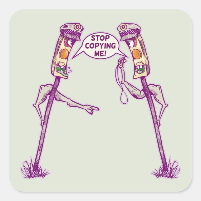 Fantastische Ampeln Quadratischer Aufkleber (Vorderseite)