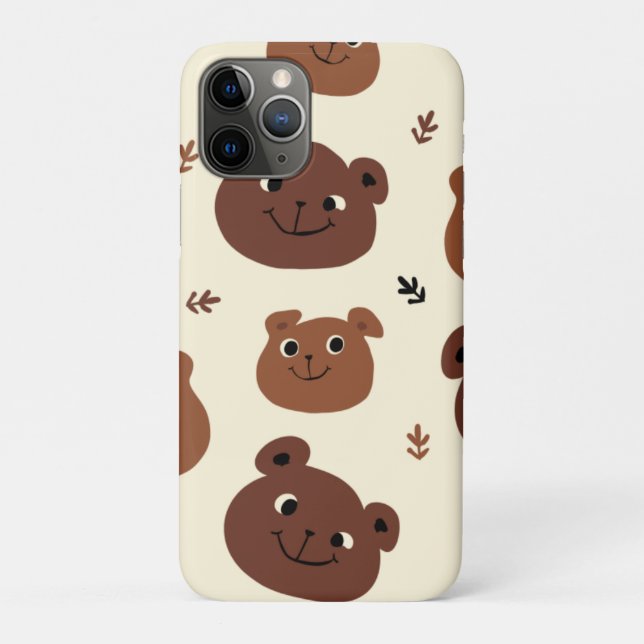 Fantastische Bärengesicht Case-Mate iPhone Hülle (Rückseite)