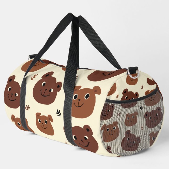 Fantastische Bärengesicht Duffle Bag (Rechte Ecke)