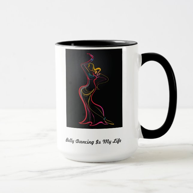 Fantastische Bauch-Tanzen-Kaffee-Tasse Tasse (Rechts)