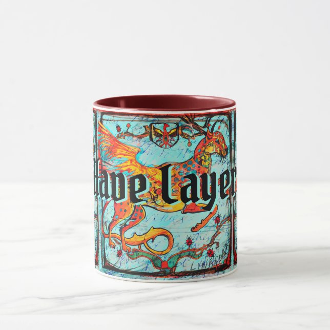Fantastische Bestie Deer Jaguar Ladybird Phoenix W Tasse (Zentrum)