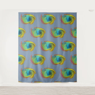 Fantastische Bestien abstraktes Design Wandteppich