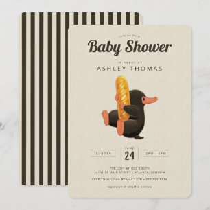 Fantastische Bestien - NIFFLER Baby Dusche Einladu Einladung