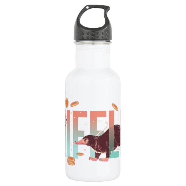 Fantastische Bestien Niffler Edelstahlflasche (Vorderseite)