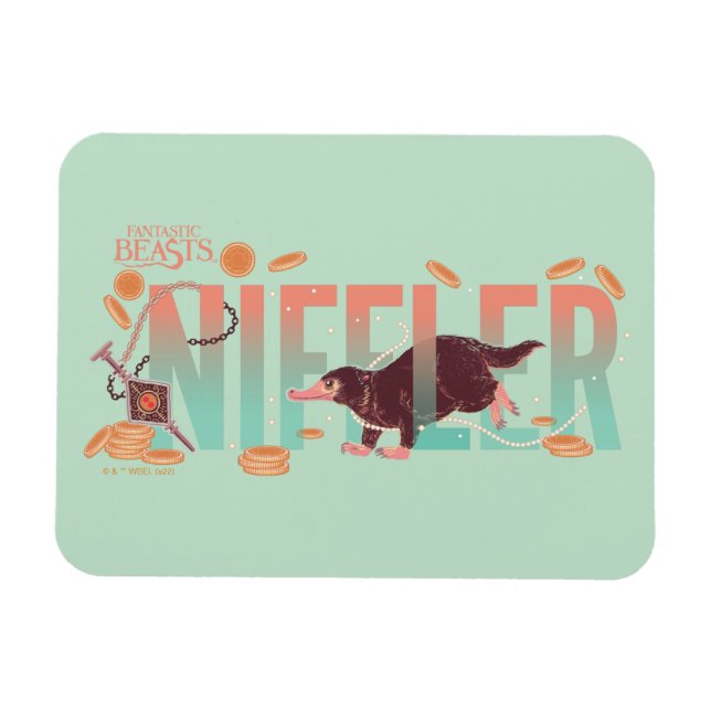 Fantastische Bestien Niffler Magnet (Horizontal)